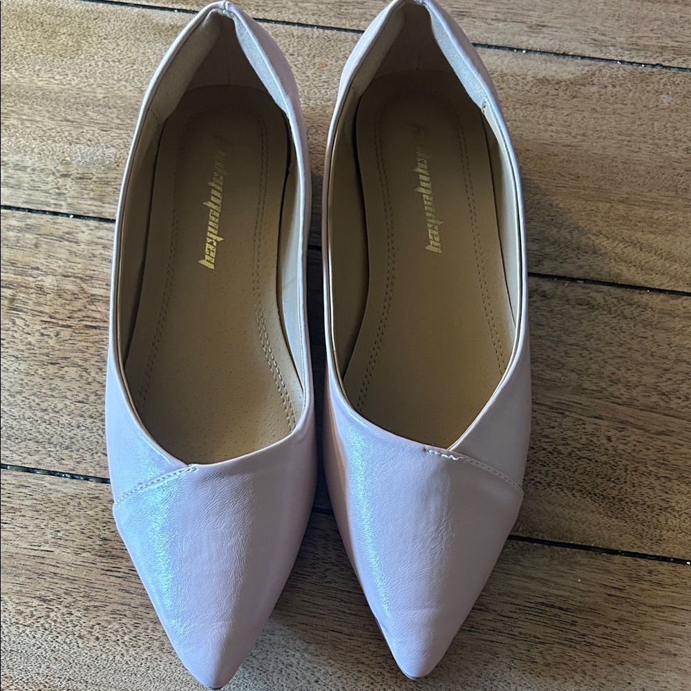 Pink flats